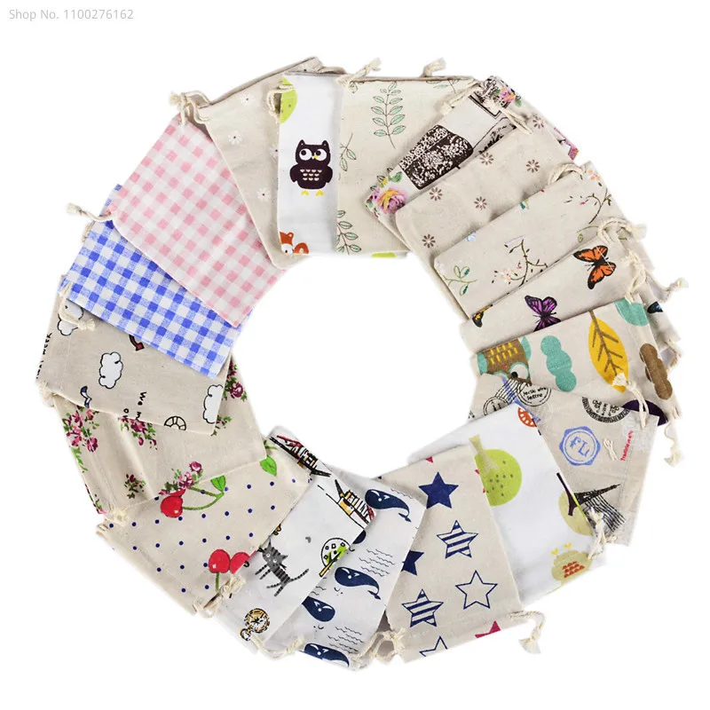 Jute Bag Packaging - 100 Uds. Bolsa pequeña de tela,