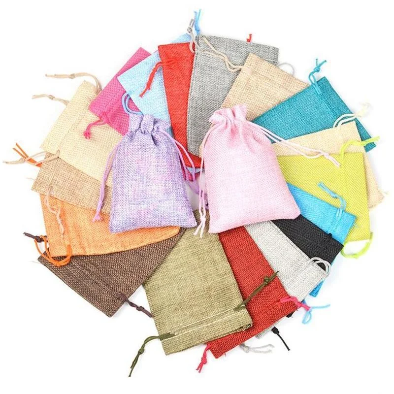 Jute Bag Packaging - Lote de 50 Bolsas de Regalo