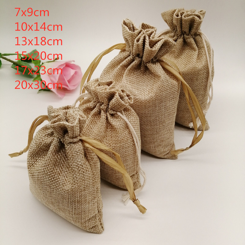 Jute Bag Packaging - Bolsas de lino de yute con