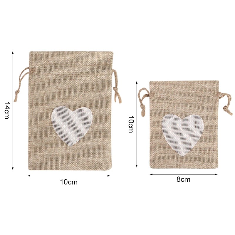 50 Bolsas de Lino Natural con  - Jute Bag Packaging reseña y precio